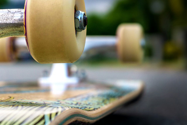 Longboard With Selfmade Griptape Design